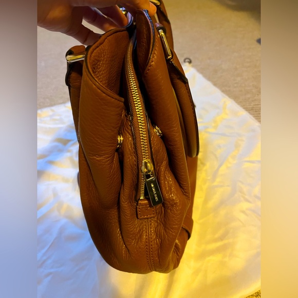 Very lightly carried Michael Kors satchel in Cognac! Comes with dust bag. - Picture 5 of 7